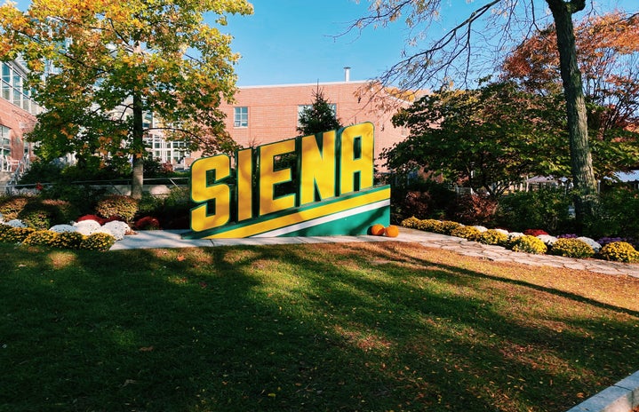 Siena College sign by Jessica Dery?width=719&height=464&fit=crop&auto=webp