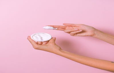 Hand with cream