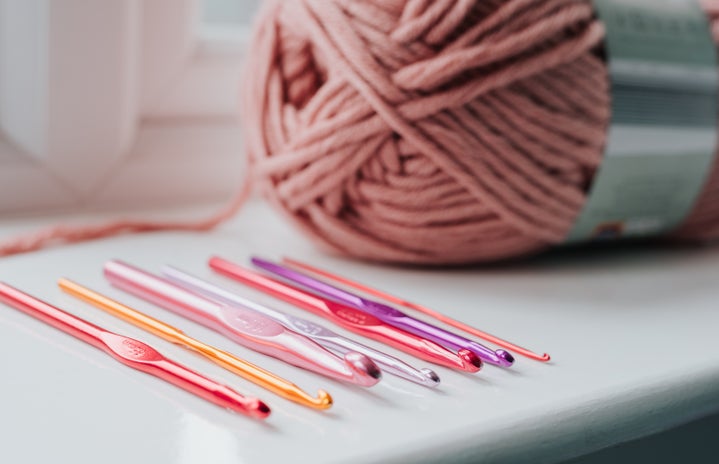 yarn and crochet hooks