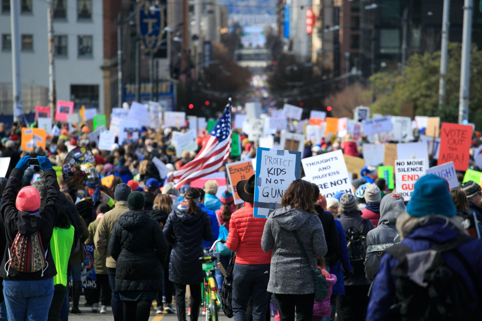 group of people at a march