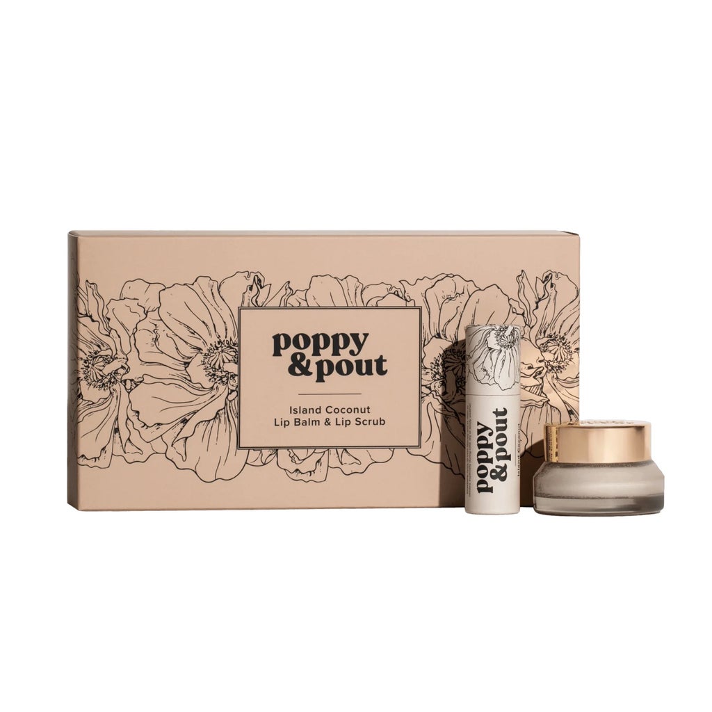 lip balm and scrub gift set