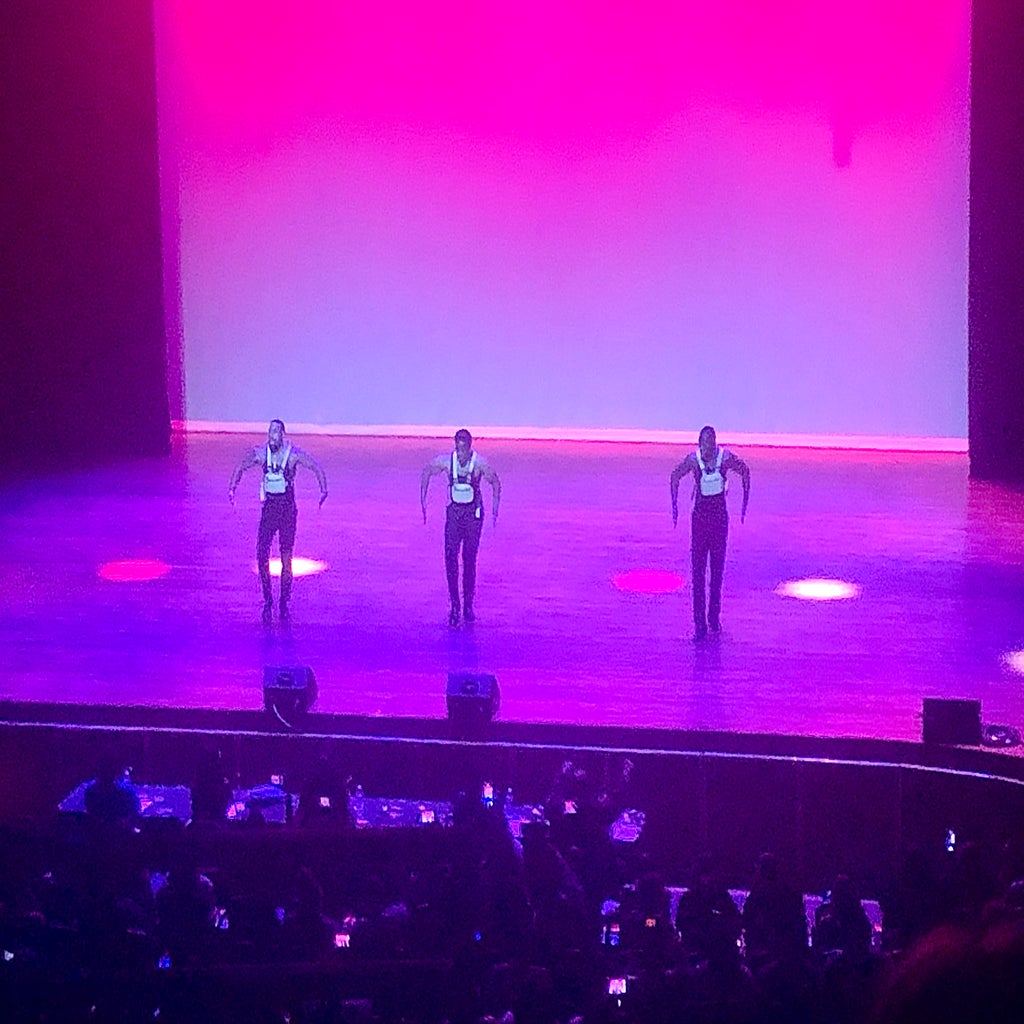 3 dancers on stage