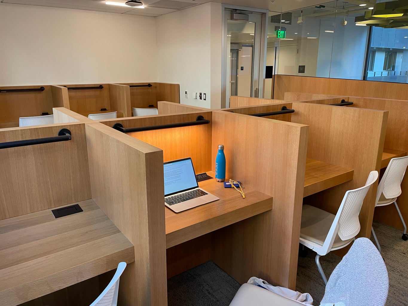 Cubicles in Olympic-Cetennial lounge