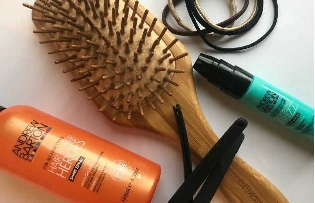 Hairbrush, Hair products and Hair ties
