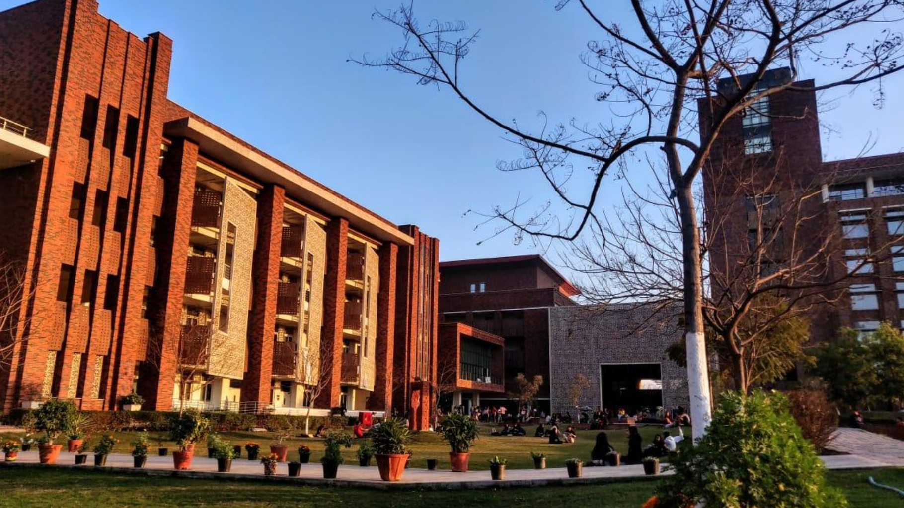 Ashoka University during sunset