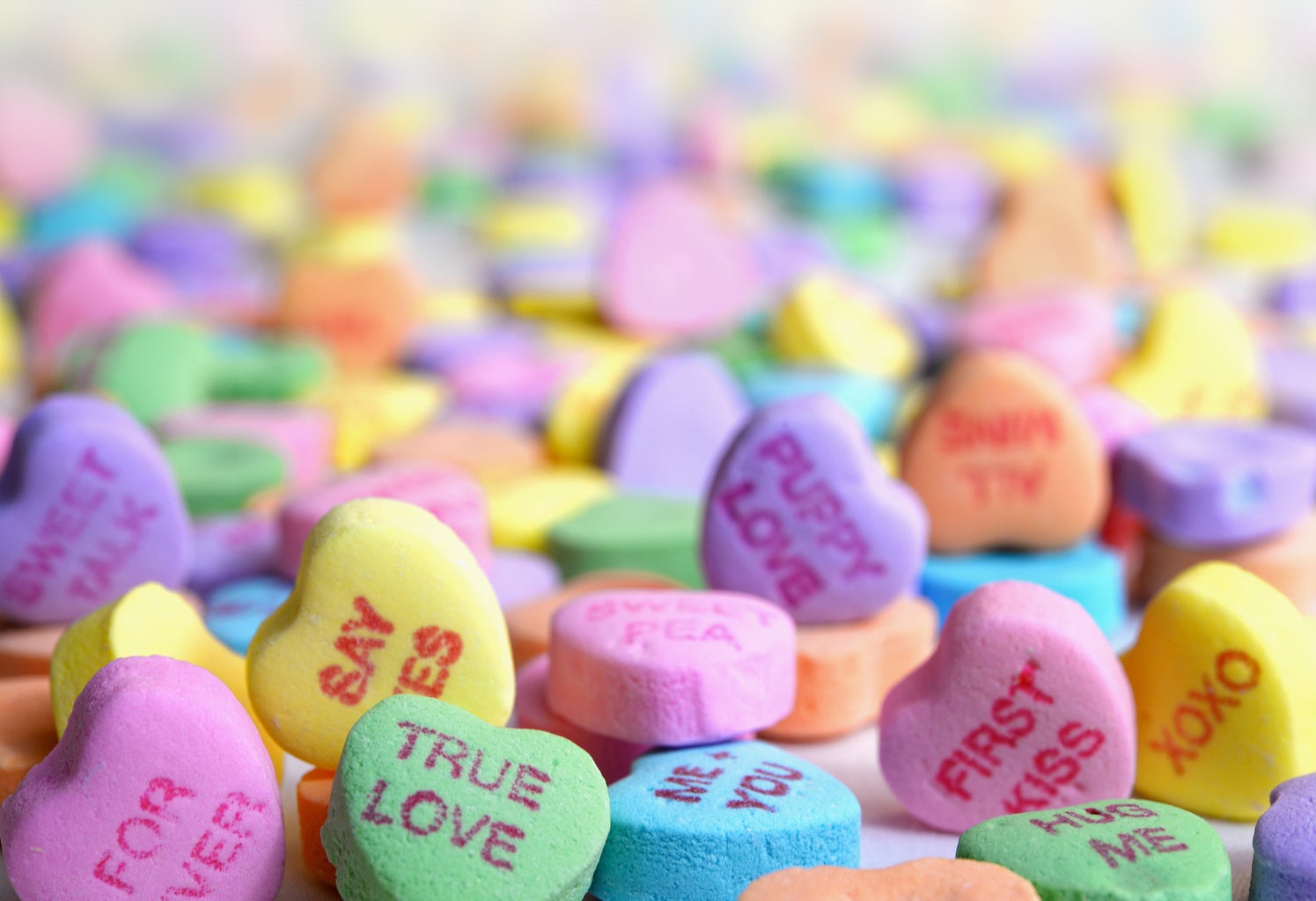 Valentine heart candy