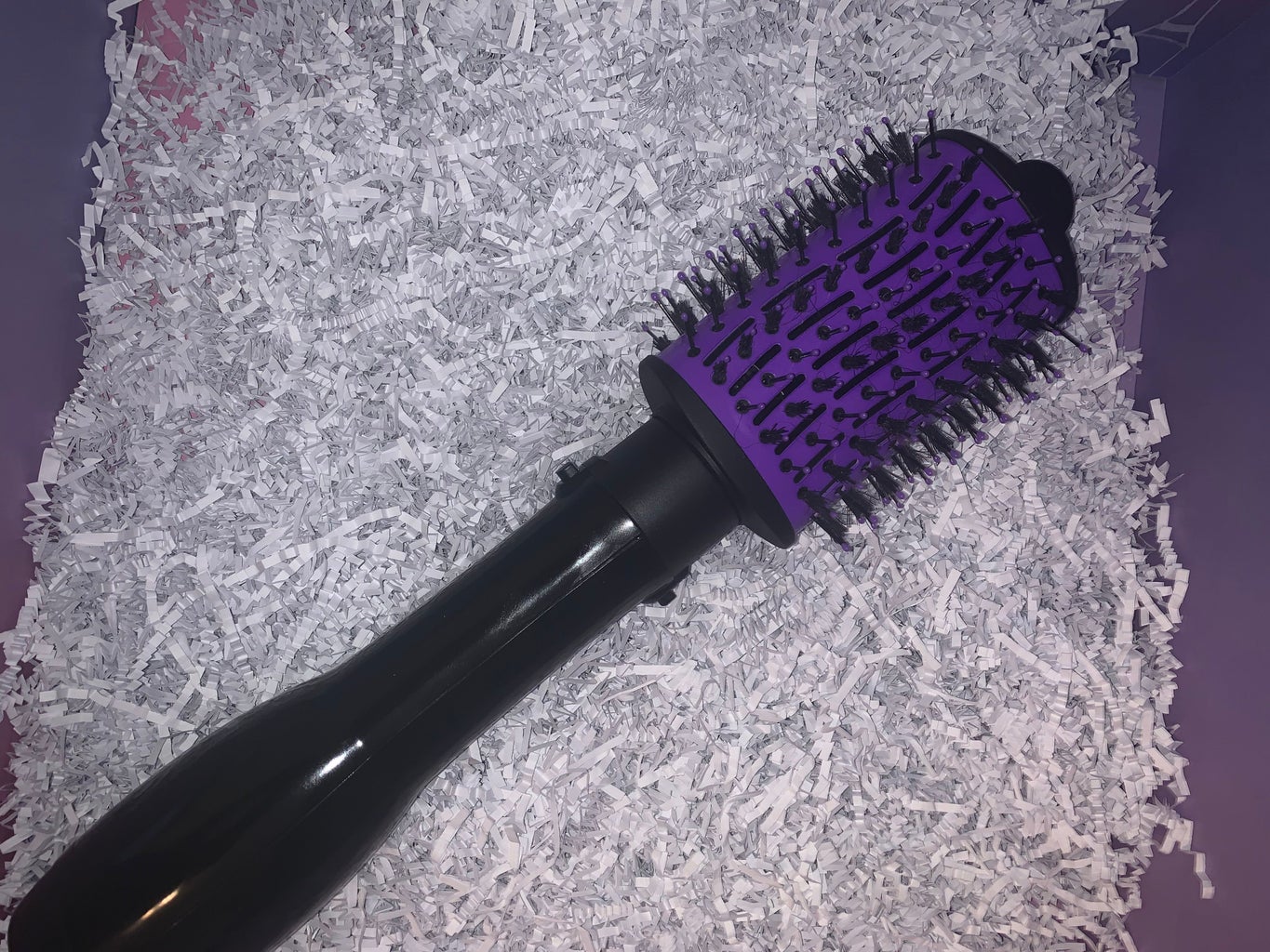 purple conair blow dryer brush
