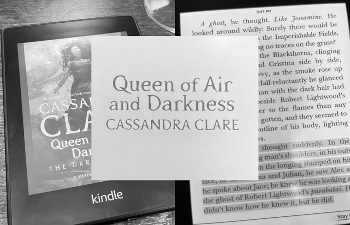 three pictures of a book on a kindle cut and edited together