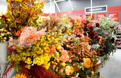 colorful fall flowers from michaels