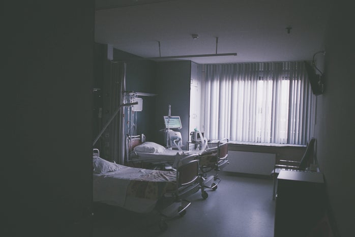 hospital, beds, room, patient