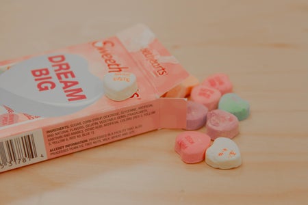 valentines day conversation heart candy