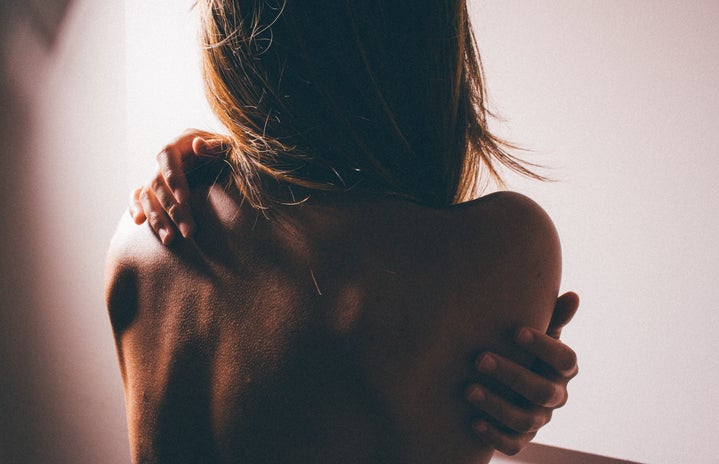 photo of woman\'s back
