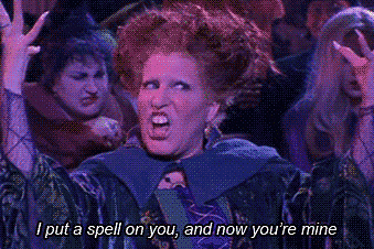 red haired witch saying I'll put a spell on you