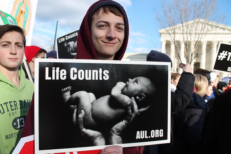 41st MARCH FOR LIFE RALLY in front of the US Supreme Court on 1st Street between Maryland Avenue and East Capitol Street, NE, Washington DC on Thursday afternoon, 22 January 2015