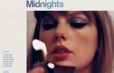 The album cover of Taylor Swift\'s Midnights