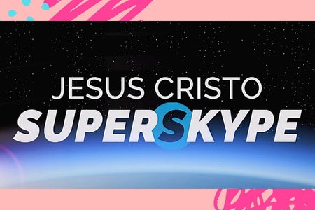 A graphic design with the name of a virtual musical production