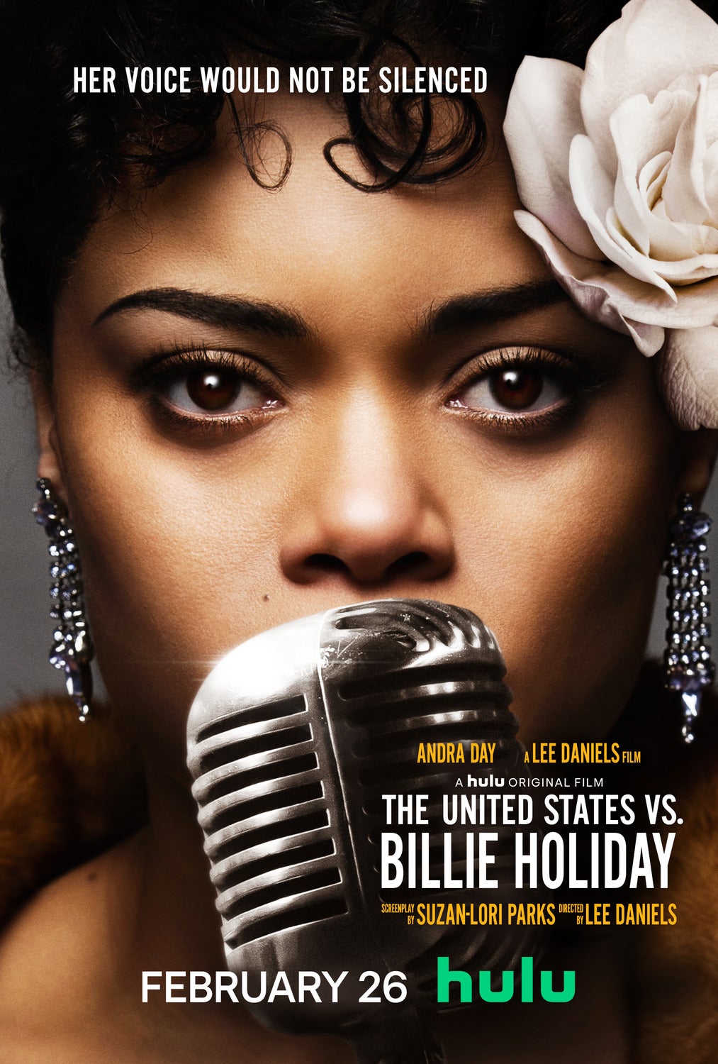 Movie poster for "The United States vs. Billie Holiday".