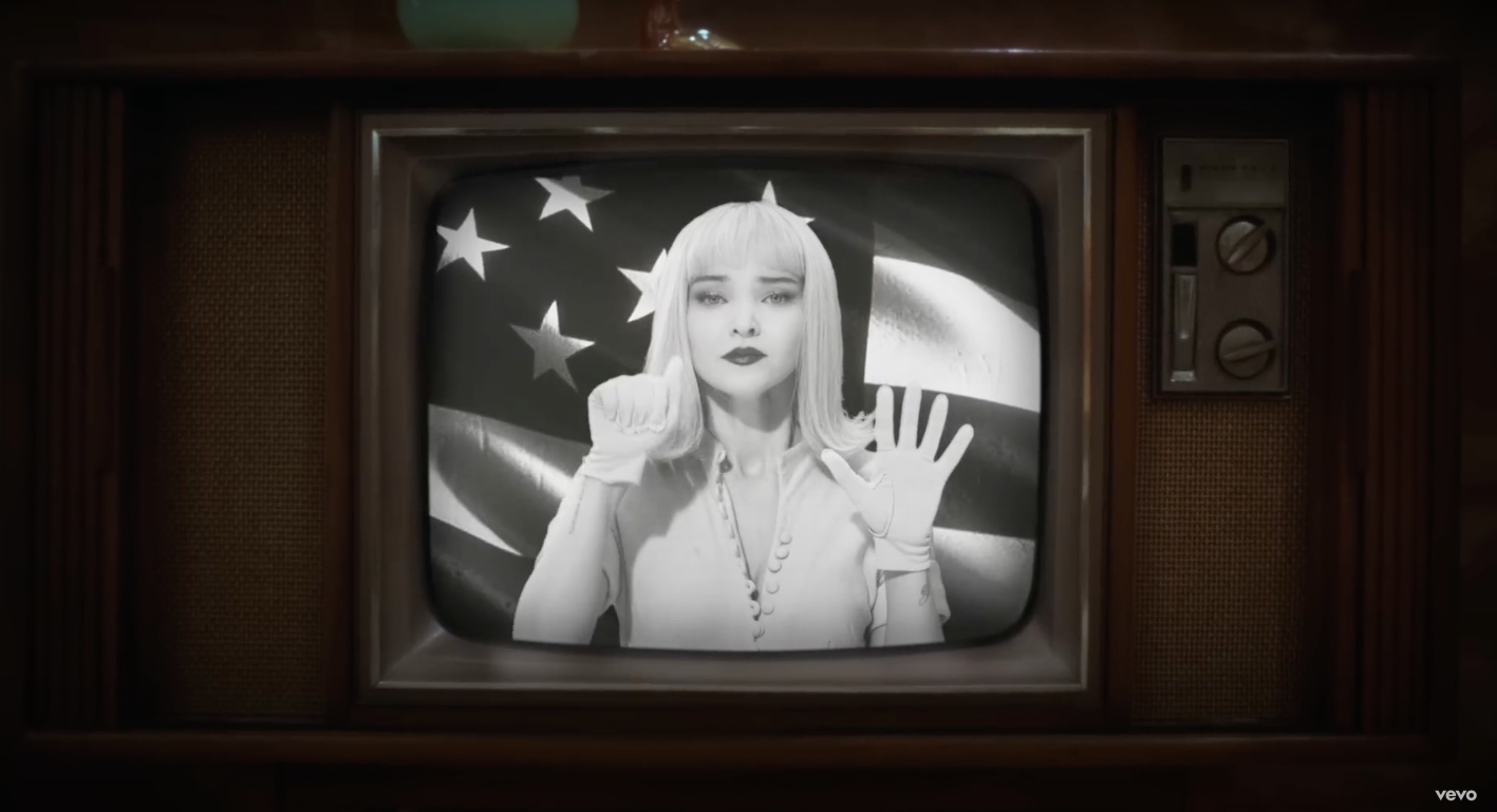 A screenshot of Dove Cameron in her \