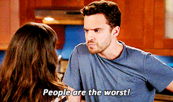 Nick Miller New Girl GIF People are the worst