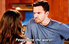 Nick Miller New Girl GIF People are the worst