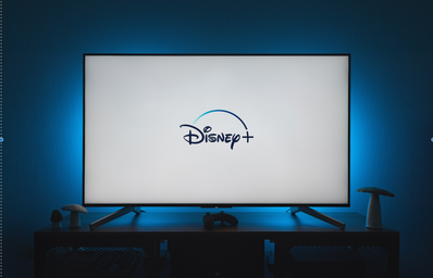 Television set with Disney plus on screen