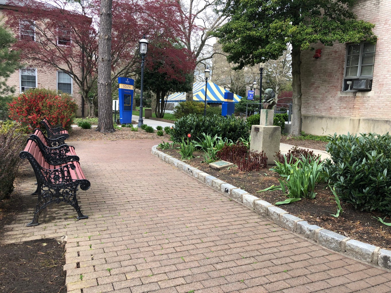 The Shakespeare Garden on Hofstra University's campus.