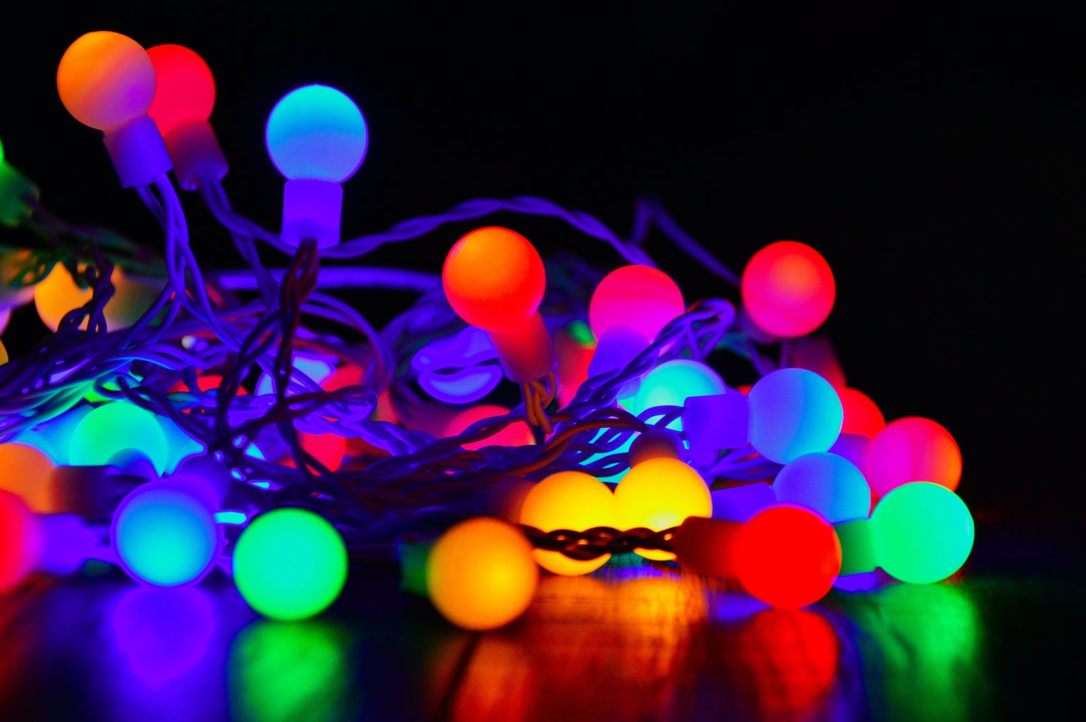 Colorful fairy lights