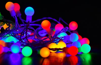 Colorful fairy lights
