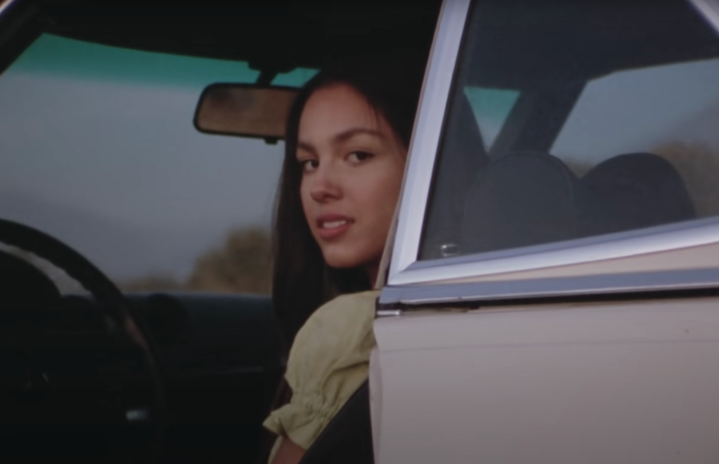 Olivia Rodrigo in drivers license video