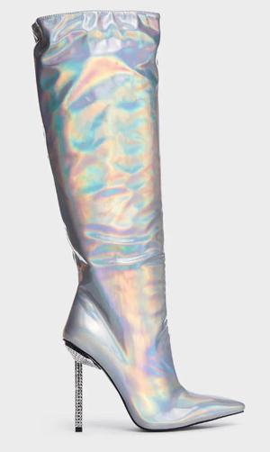 doll\'s kill holographic boots