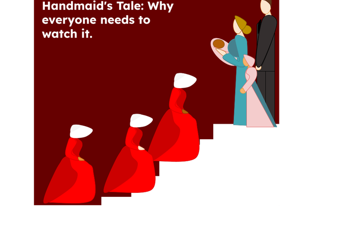 Illustrated graphic of The Handmaid’s Tale