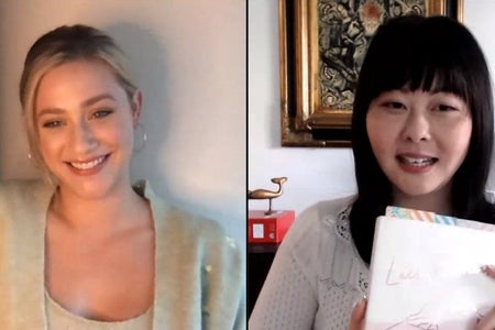 Vroman's Bookstore photo of Lili Reinhart in conversation with Lang Leav