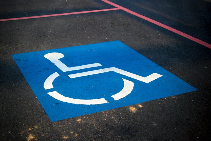 disabled parking spot