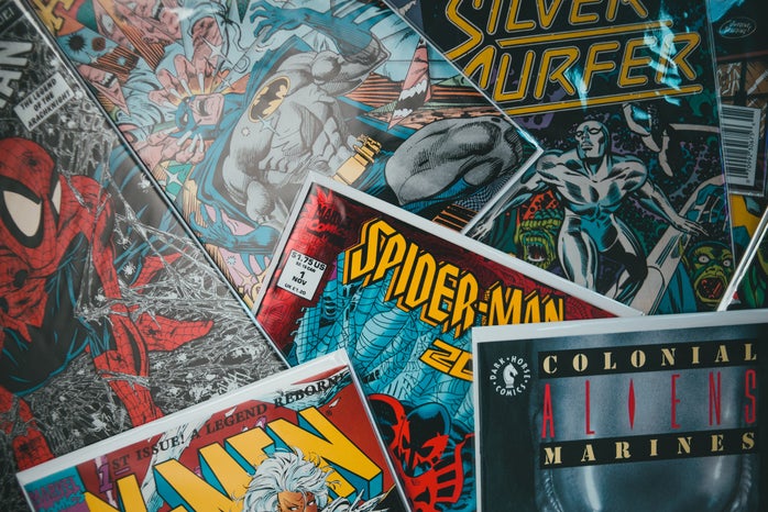 spiderman, comics, batman