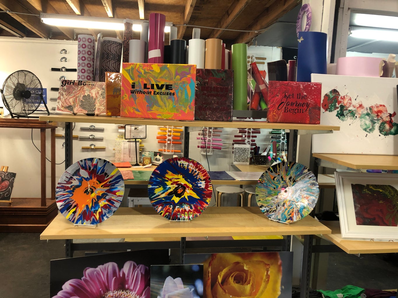 Photo of art at Obsessions gift shop