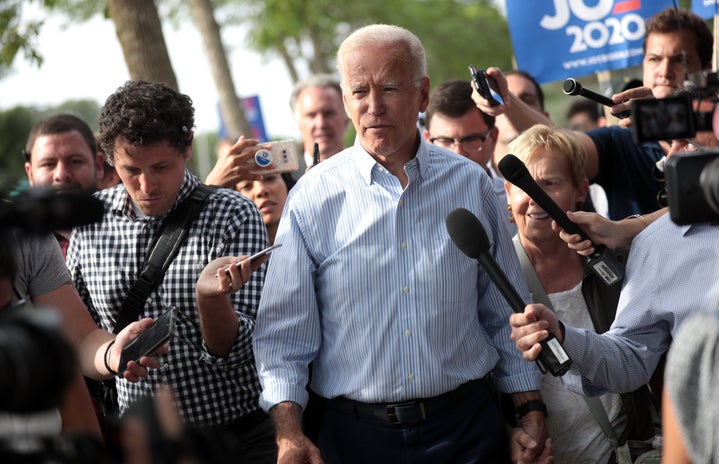 Joe Biden speaking at campaign rally