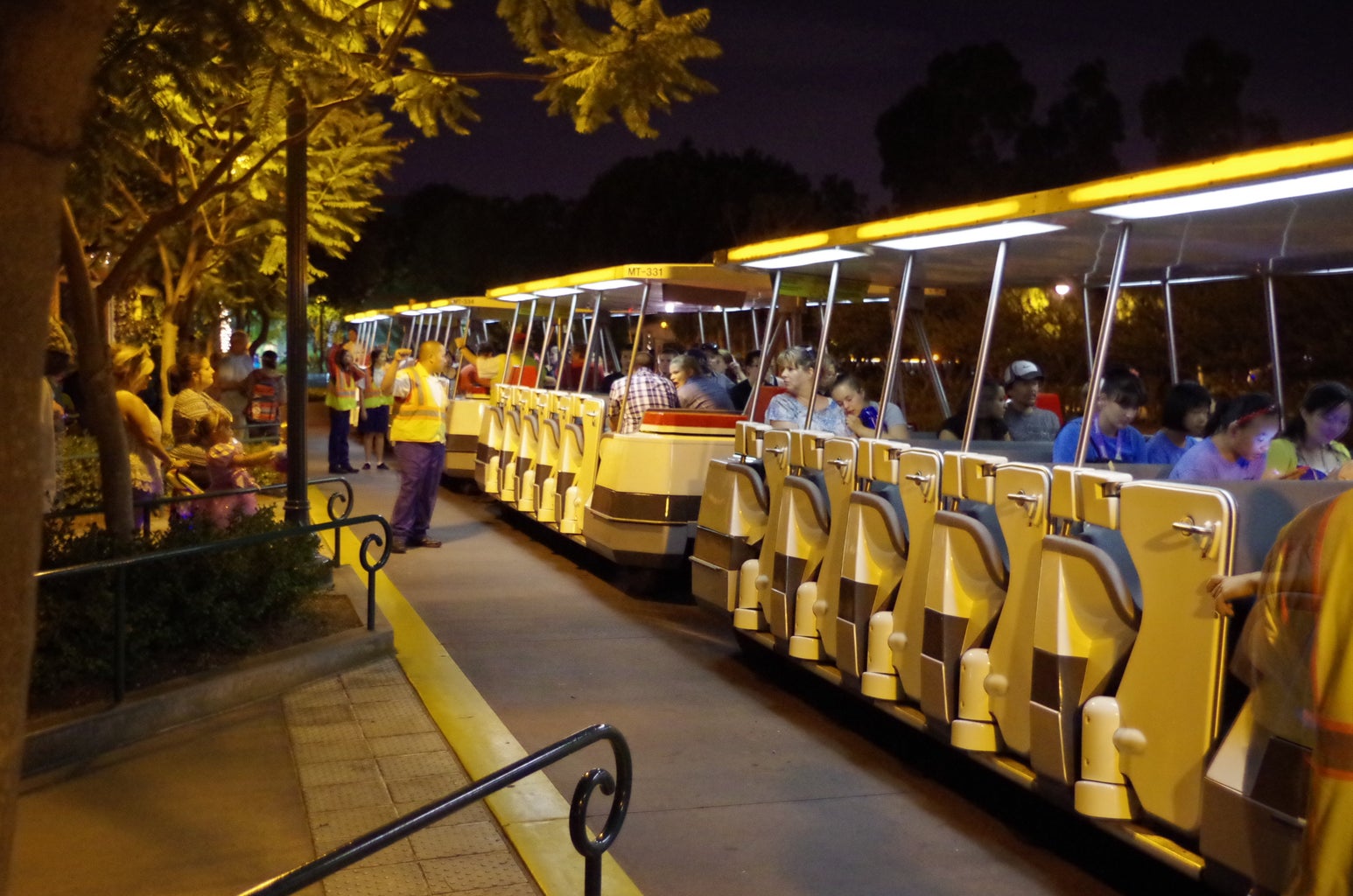 It is the Disney tram picking up people at night