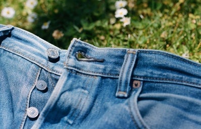 Levi\'s jeans in a field
