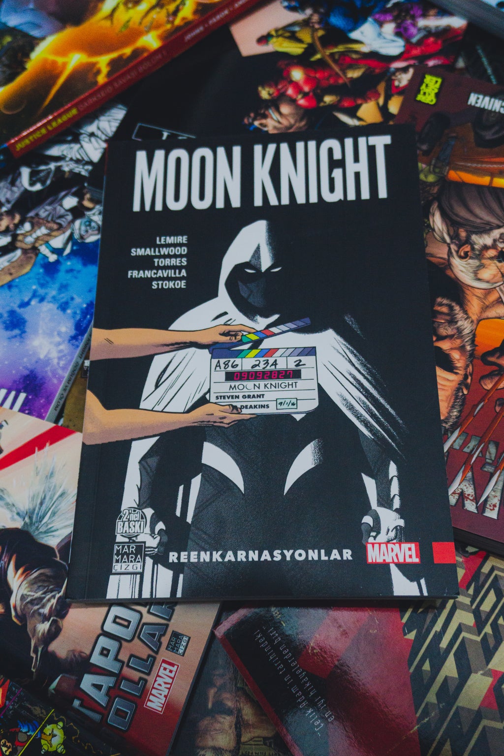 A Marvel Moon Knight comic book