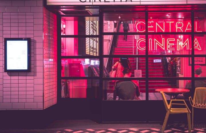 Cinema theatre pink light
