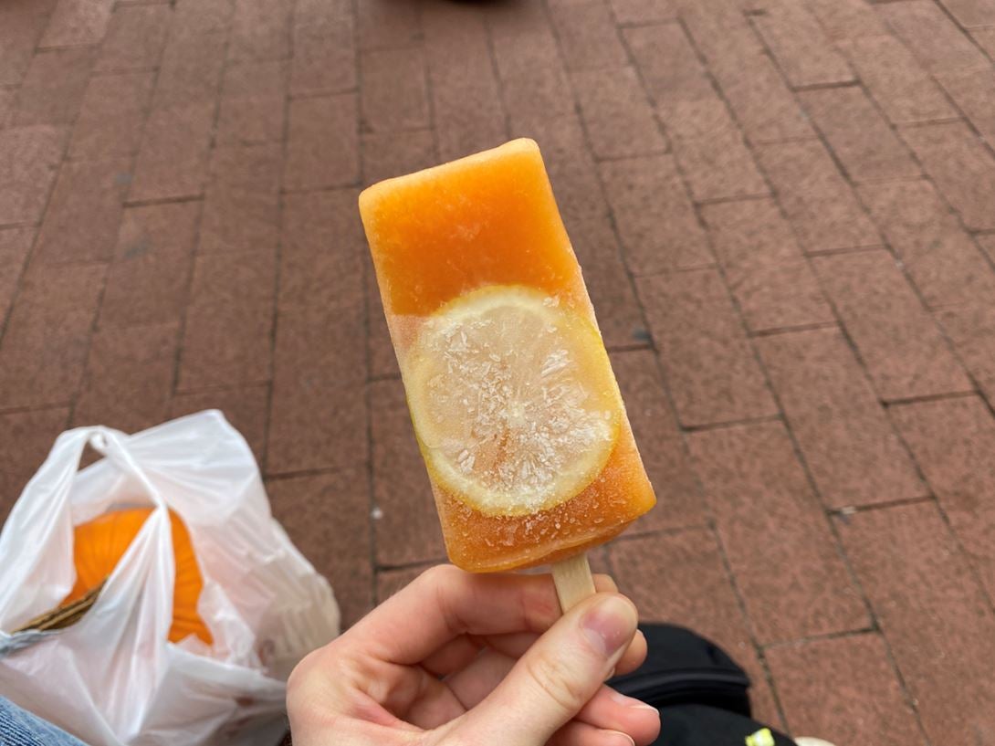 Popsicle from Jarabe Gourmet Pops at Mount Pleasant Farmers Market