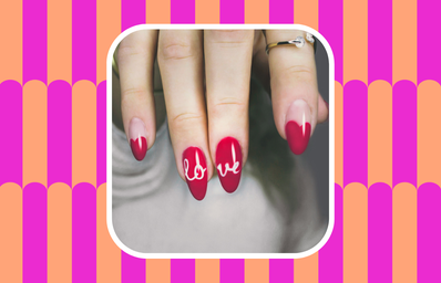 valentine\'s day nail art ideas heart manicure
