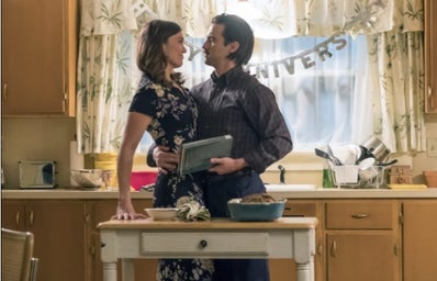 Jack and Rebecca Pearson from This Is Us in a kitchen