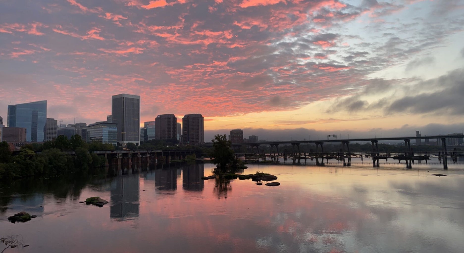 Richmond VA at sunset