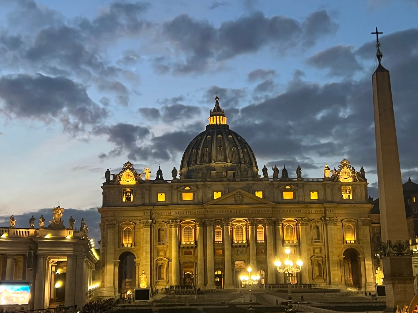 St. Peter\'s Basilica, Vatican City, Night