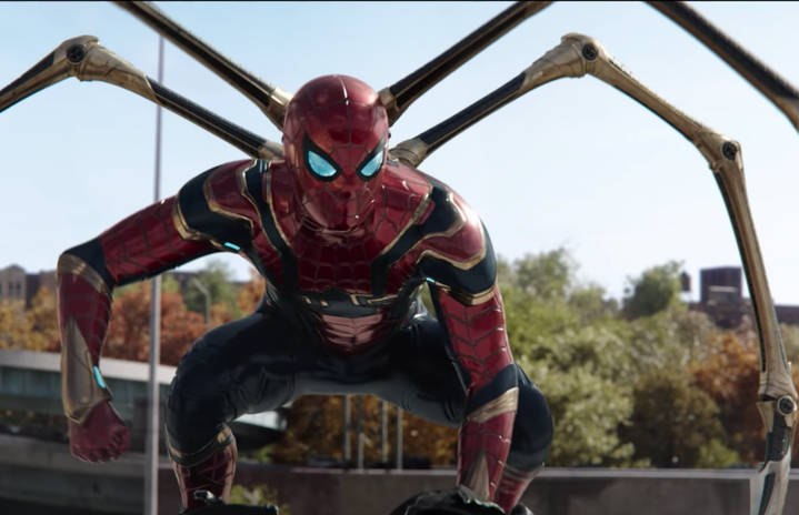 Screenshot from Spider-Man: No Way Home trailer on YouTube by Marvel Entertainment