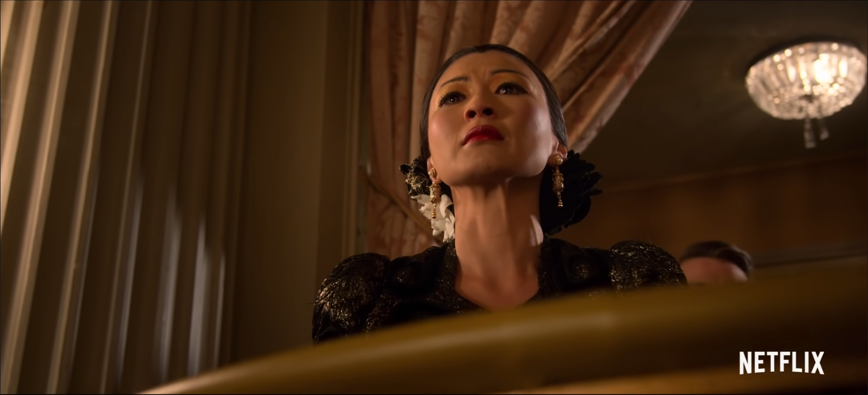 Screenshot of Anna May Wong from Hollywood tv series trailer on YouTube by Netflix