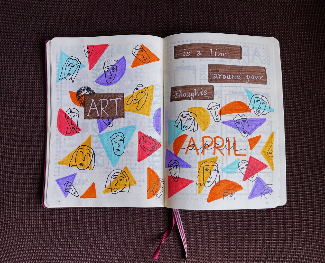 bullet journal spread
