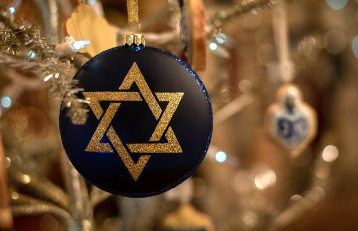 gold star of david ornament for Hanukkah tree