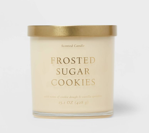frosted sugar cookie candle